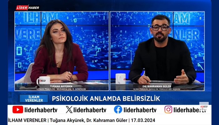 Dr. Öğr. Üyesi Kahraman Güler Lider Haber'de Konuk Olarak Yer Aldı