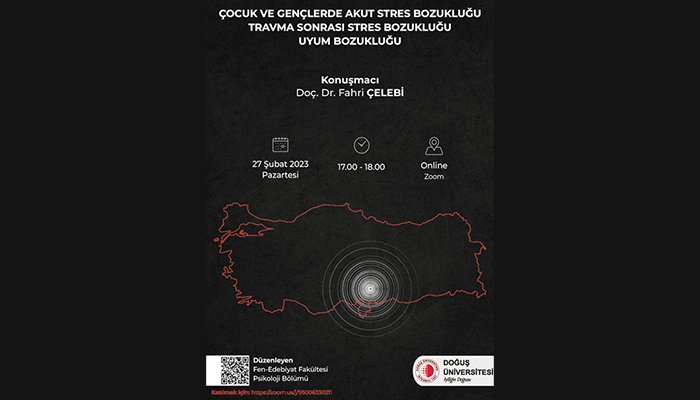 Psikoloji Bölümünün Deprem Sonrası Webinar Etkinliği 3