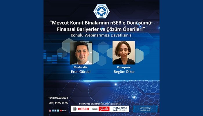Mimarlık Bölümü Araştırma Görevlilerimizden Dr. Begüm Diker, TTMD Webinar'ına konuşmacı olarak katıldı.
