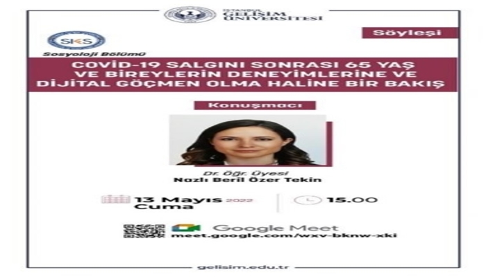 Dr. Öğr. Üyesi Nazlı Beril Özer Tekin'in Bildirisi